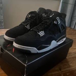 AIR JORDAN 4 "Black Canvas"